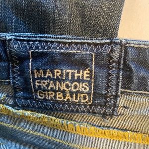 Marithe Francois Girbaud Jeans Button Pocket Cotton Blend 28